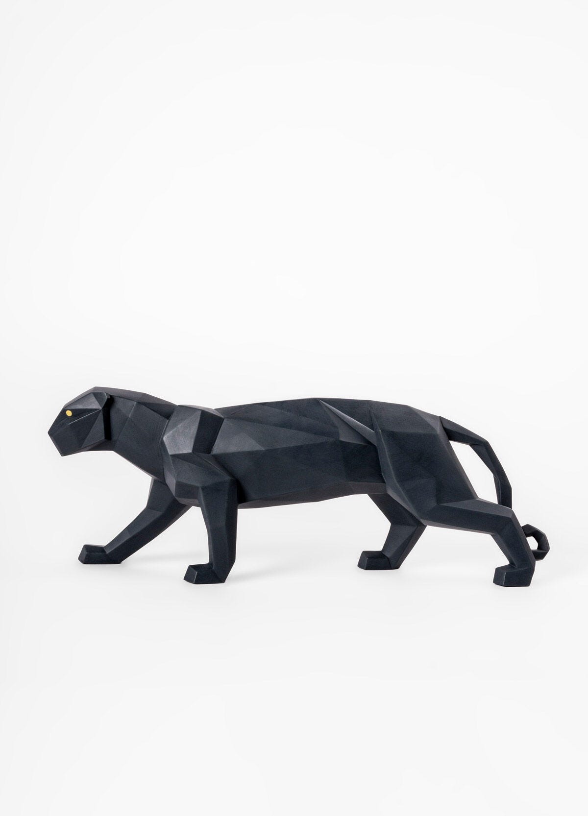 Lladró Origami Panther Figurine Matt Black Sculpture FormFluent