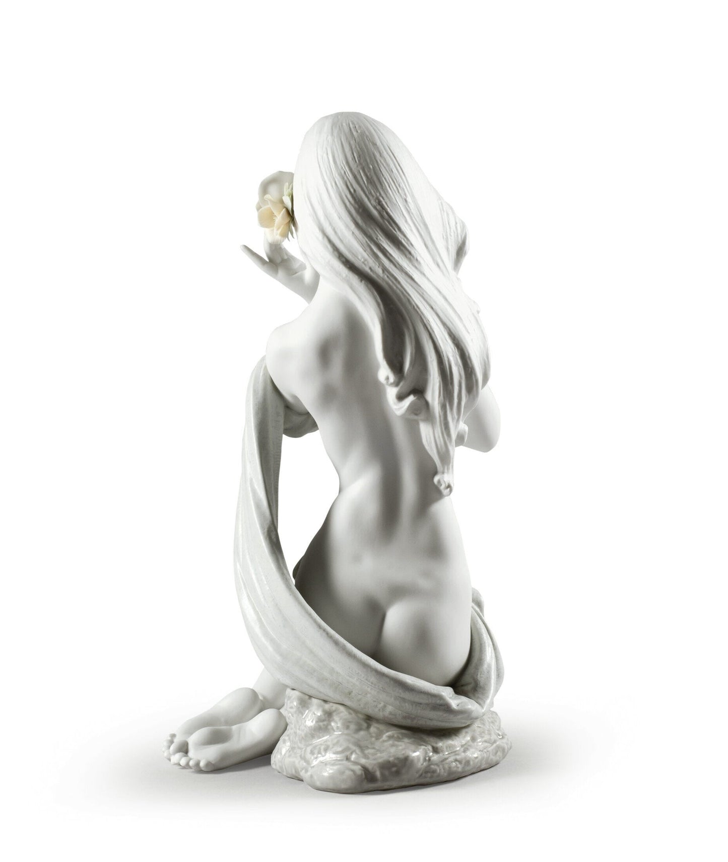 Lladró Subtle Moonlight Woman Figurine White Limited Edition by Lladró at FormFluent