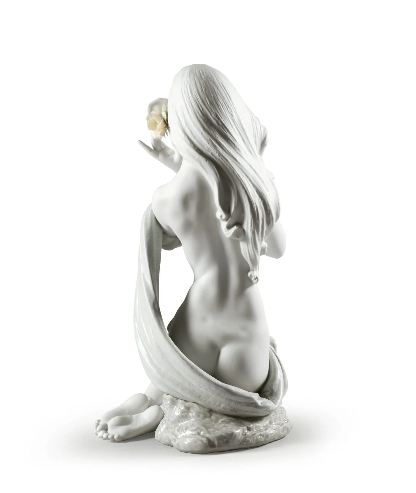 Lladró Subtle Moonlight Woman Figurine White Limited Edition Sculpture by Lladró at FormFluent
