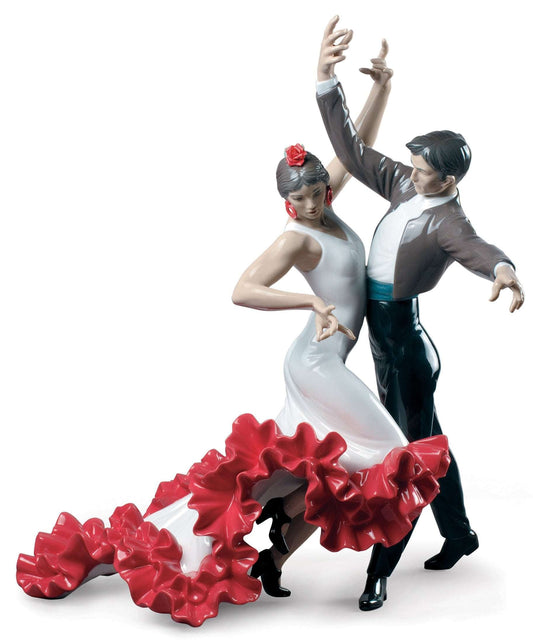 Lladró Flamenco Dancers Couple Figurine by Lladró at FormFluent