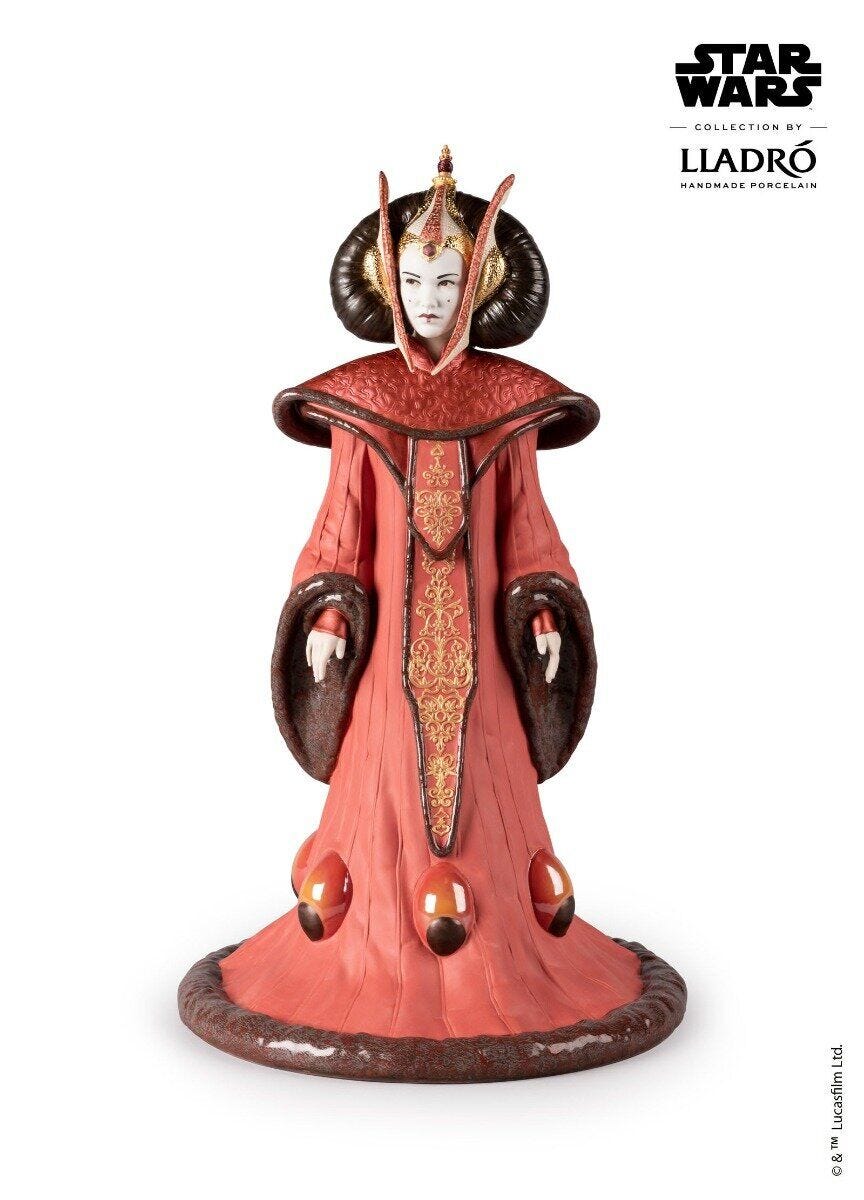 Lladró Official Queen Amidala™ In The Throne Room Star Wars Limited Edition by Lladró at FormFluent