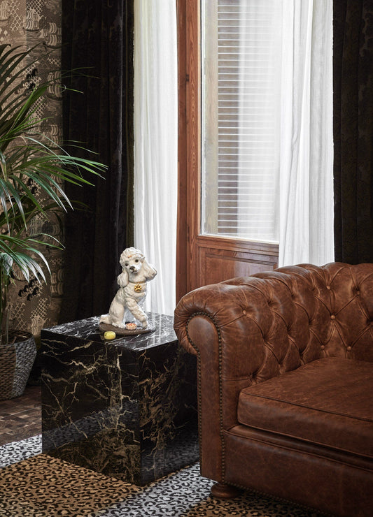 Lladró Poodle with Mochis Dog Figurine Sculpture by Lladró at FormFluent