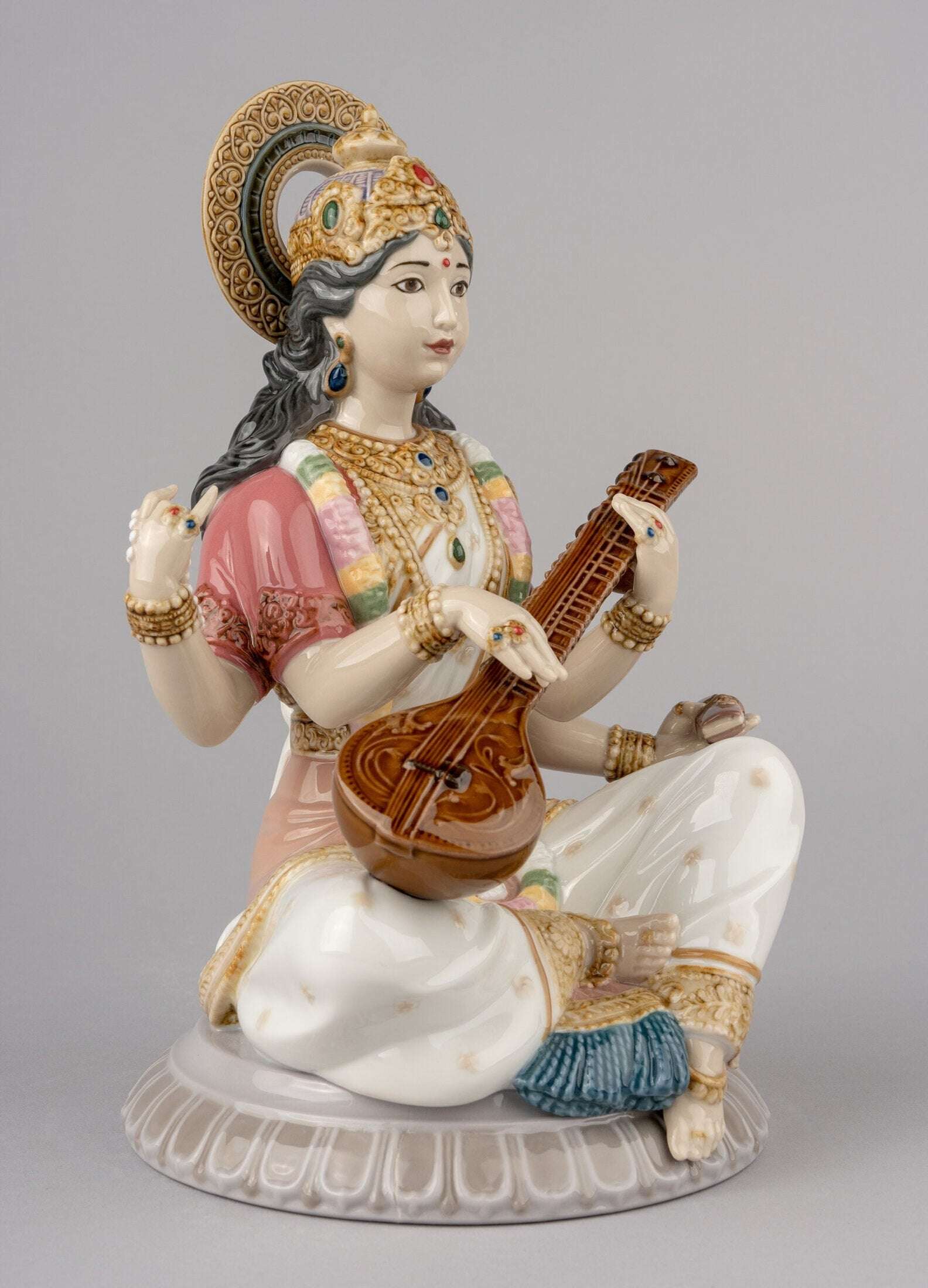 Lladró Lladró Goddess Saraswati Figurine Sculpture - FormFluent Sydney Australia