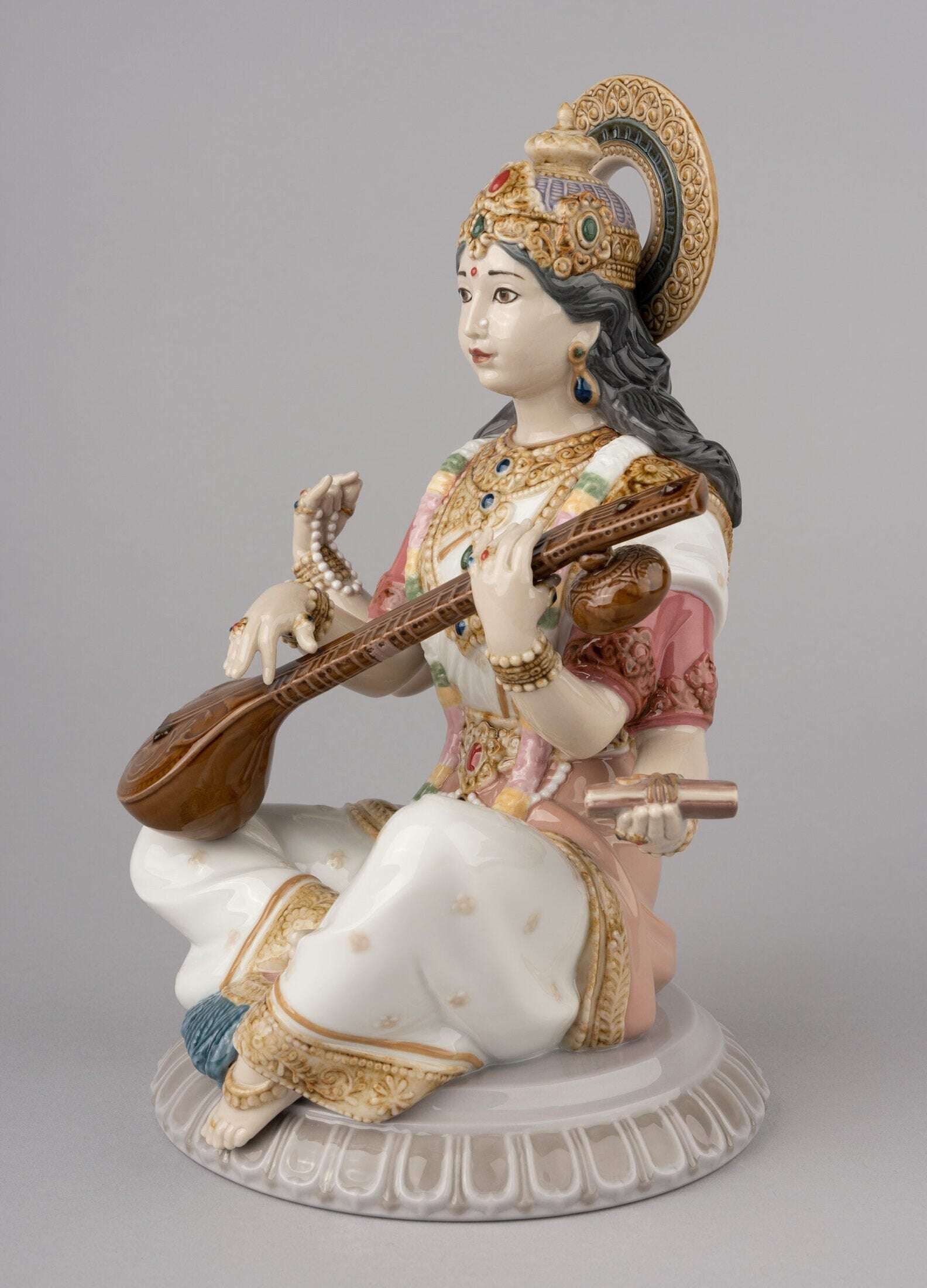 Lladró Lladró Goddess Saraswati Figurine Sculpture - FormFluent Sydney Australia