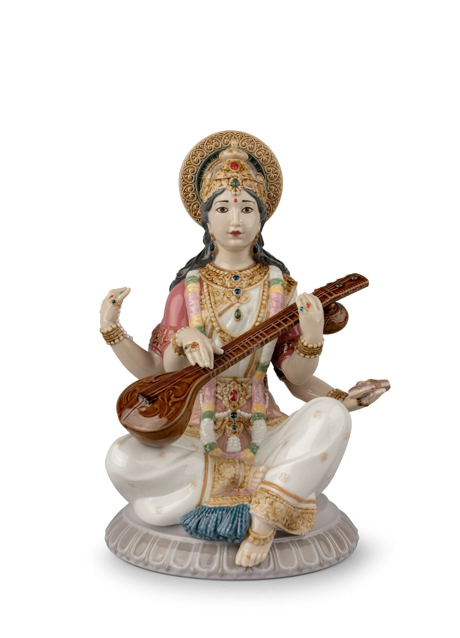 Buy Authentic Lladró Lladró Goddess Saraswati Figurine Sculpture - FormFluent Sydney Australia