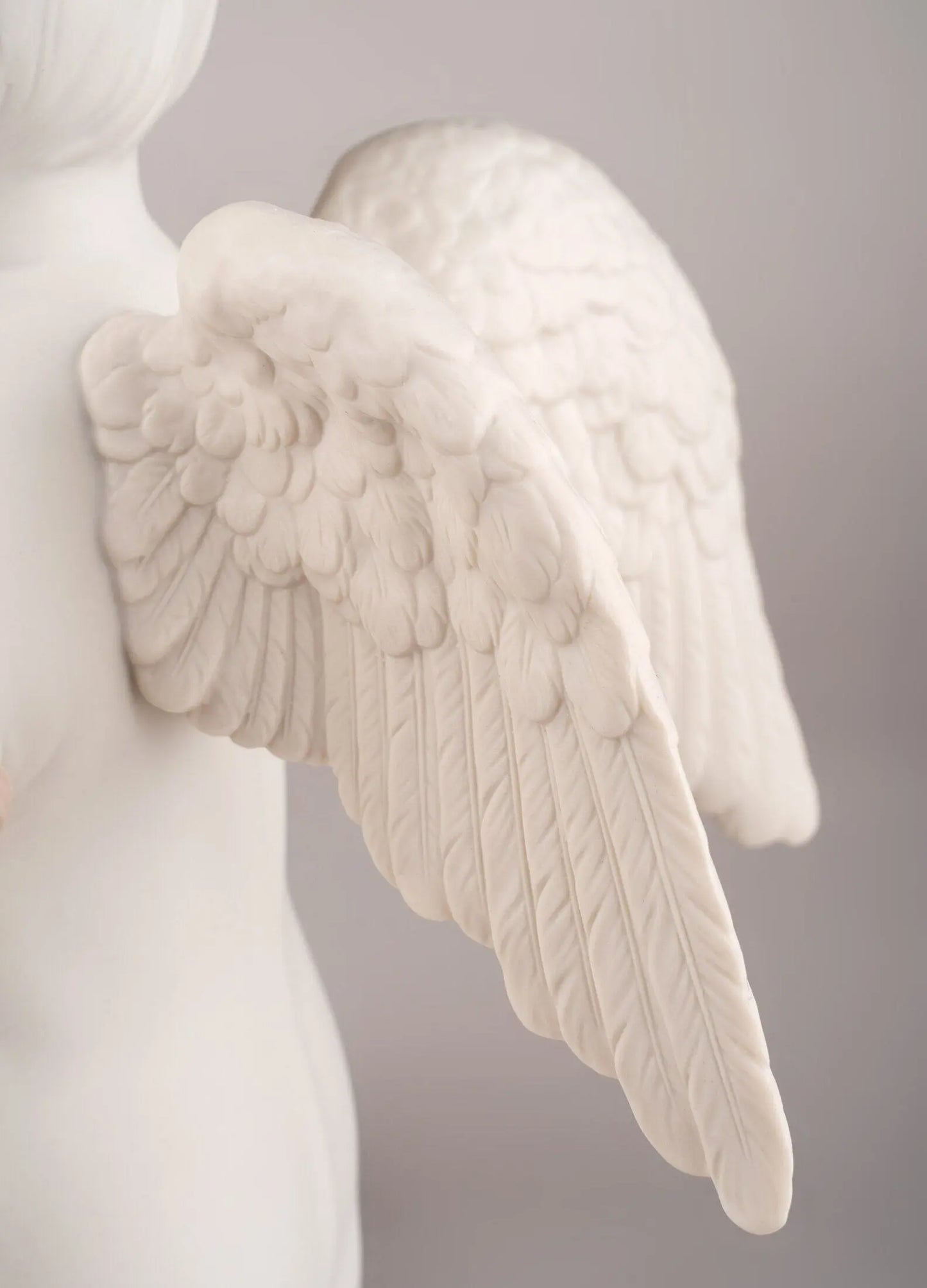 Lladró Celestial Angel Figurine Matt White Sculpture by Lladró at FormFluent