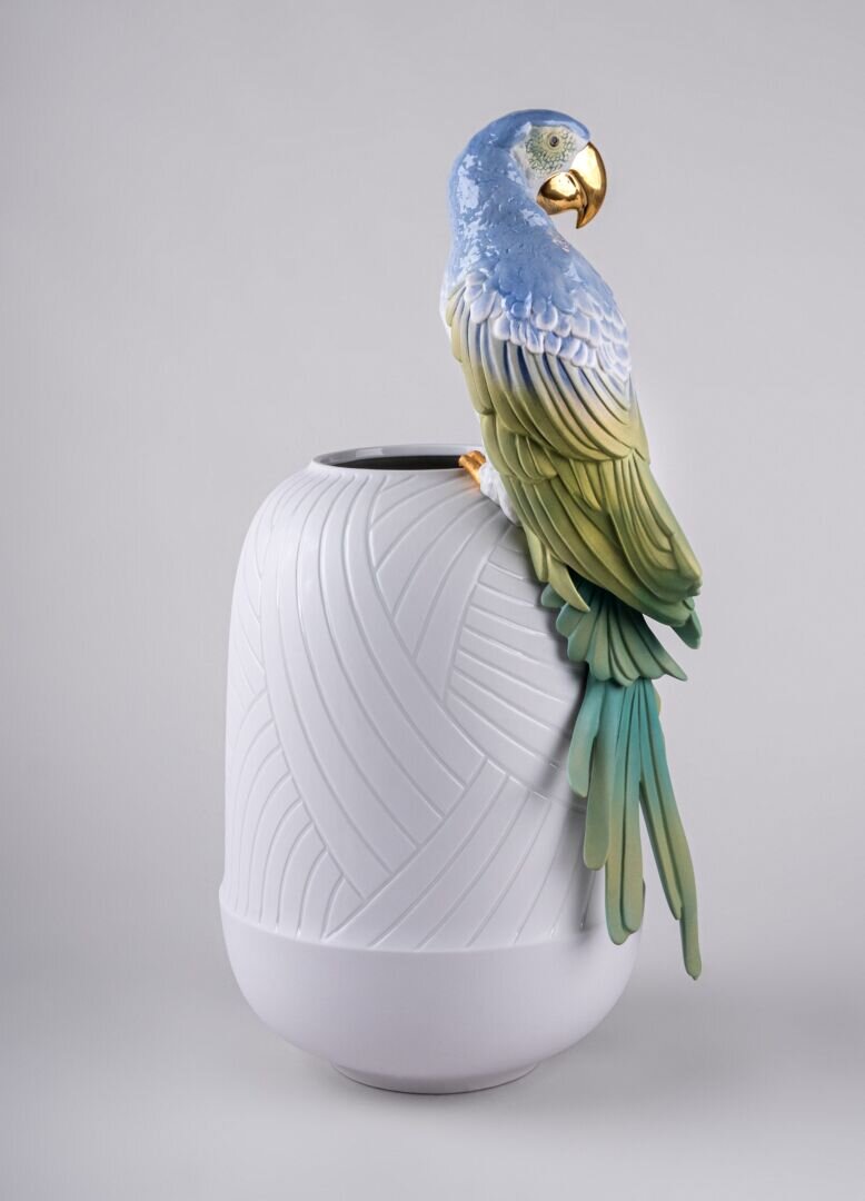 Buy Authentic Lladró Lladró Macaw Bird Vase  - FormFluent Sydney Australia