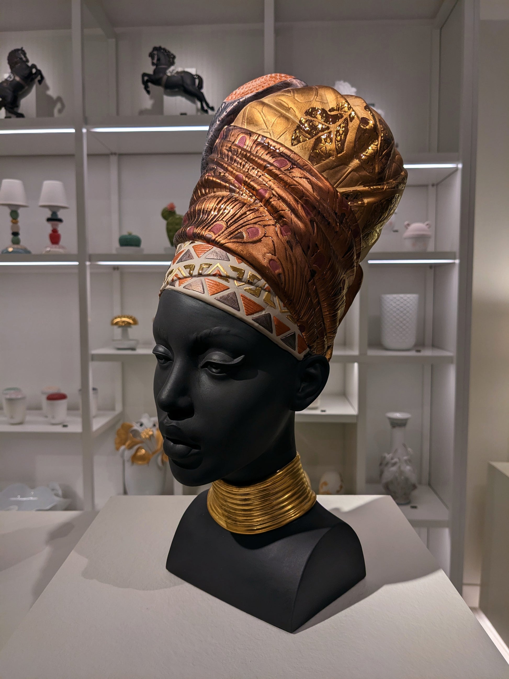 Lladró African Soul Bust Sculpture   FormFluent