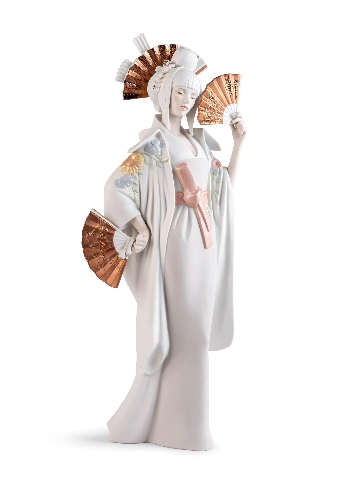 Lladró Japanese Dancer Woman Sculpture Sculpture by Lladró at FormFluent