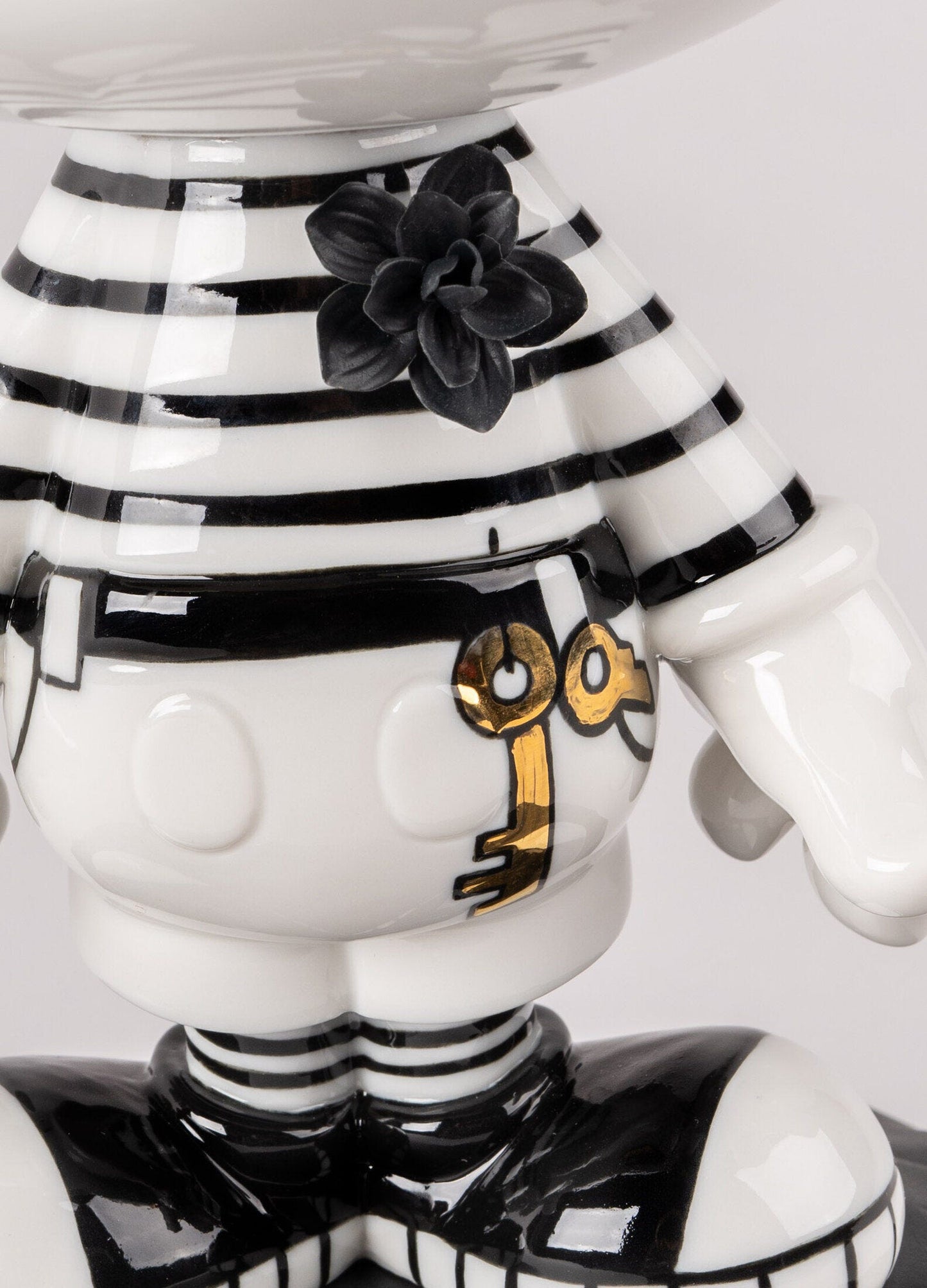 Lladró Mickey in Black and White Sculpture FormFluent