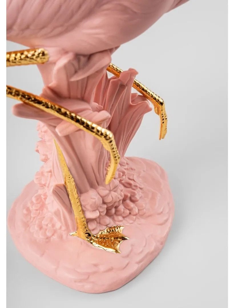 Lladró The Flamingos in Pink and Gold by Lladró at FormFluent