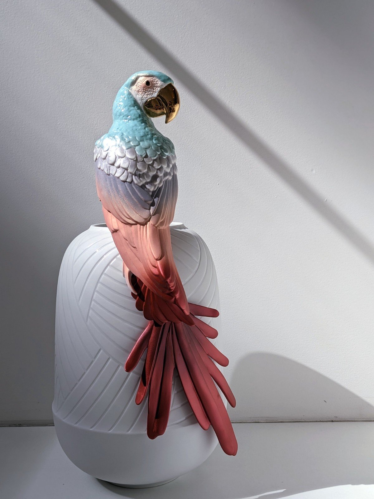 Buy Authentic Lladró Lladró Macaw Bird Vase  - FormFluent Sydney Australia
