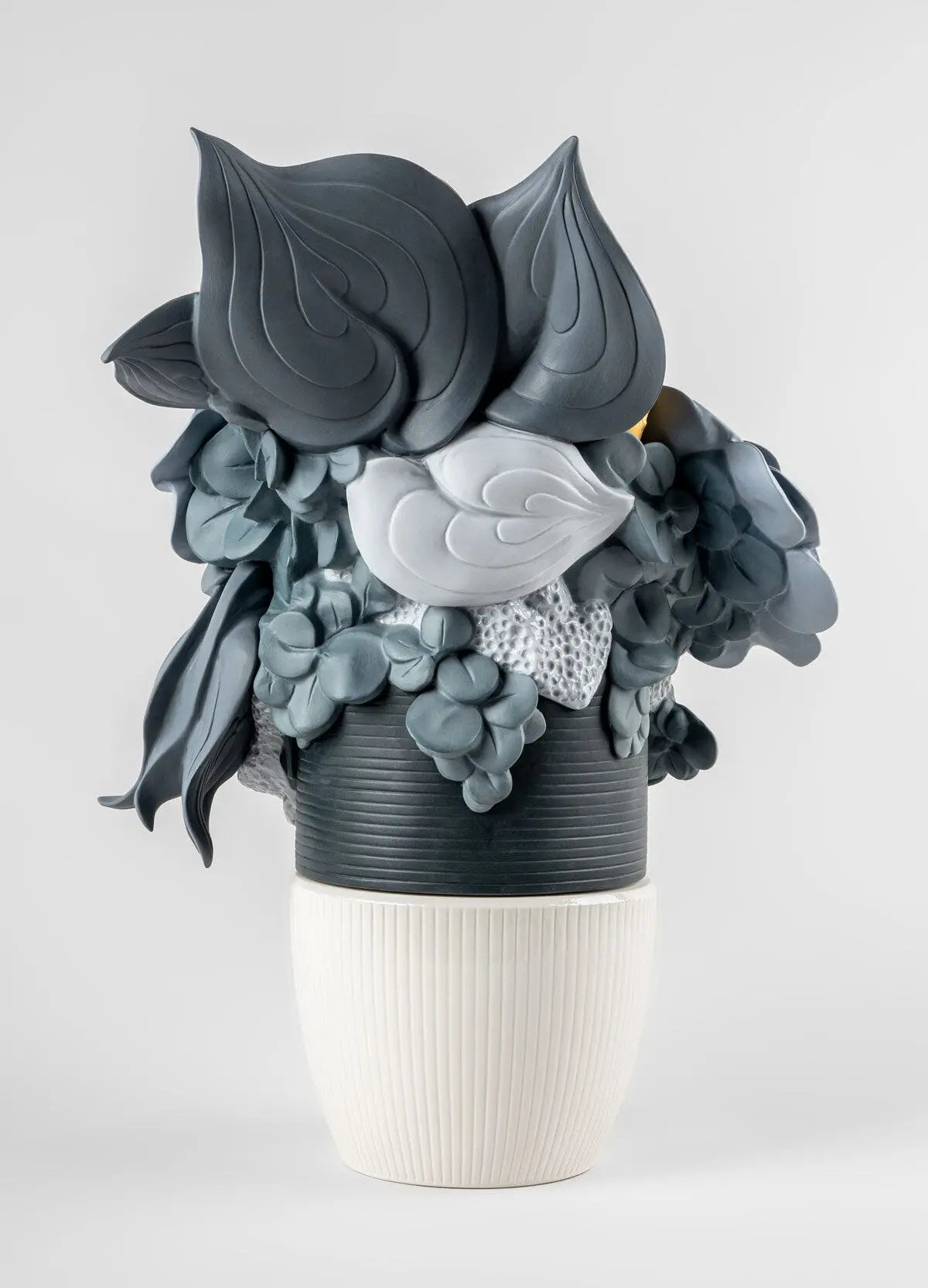 Lladró Vase With Flowers Blue Sculpture by Lladró at FormFluent