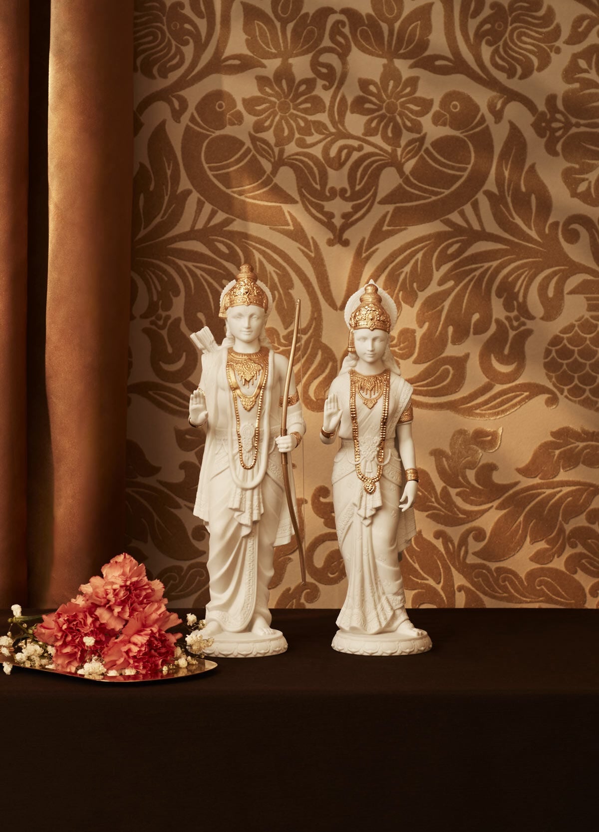 Lladró Rama & Sita Set Gold Lustre (Re-deco) Sculpture by Lladró at FormFluent Sydney, Australia