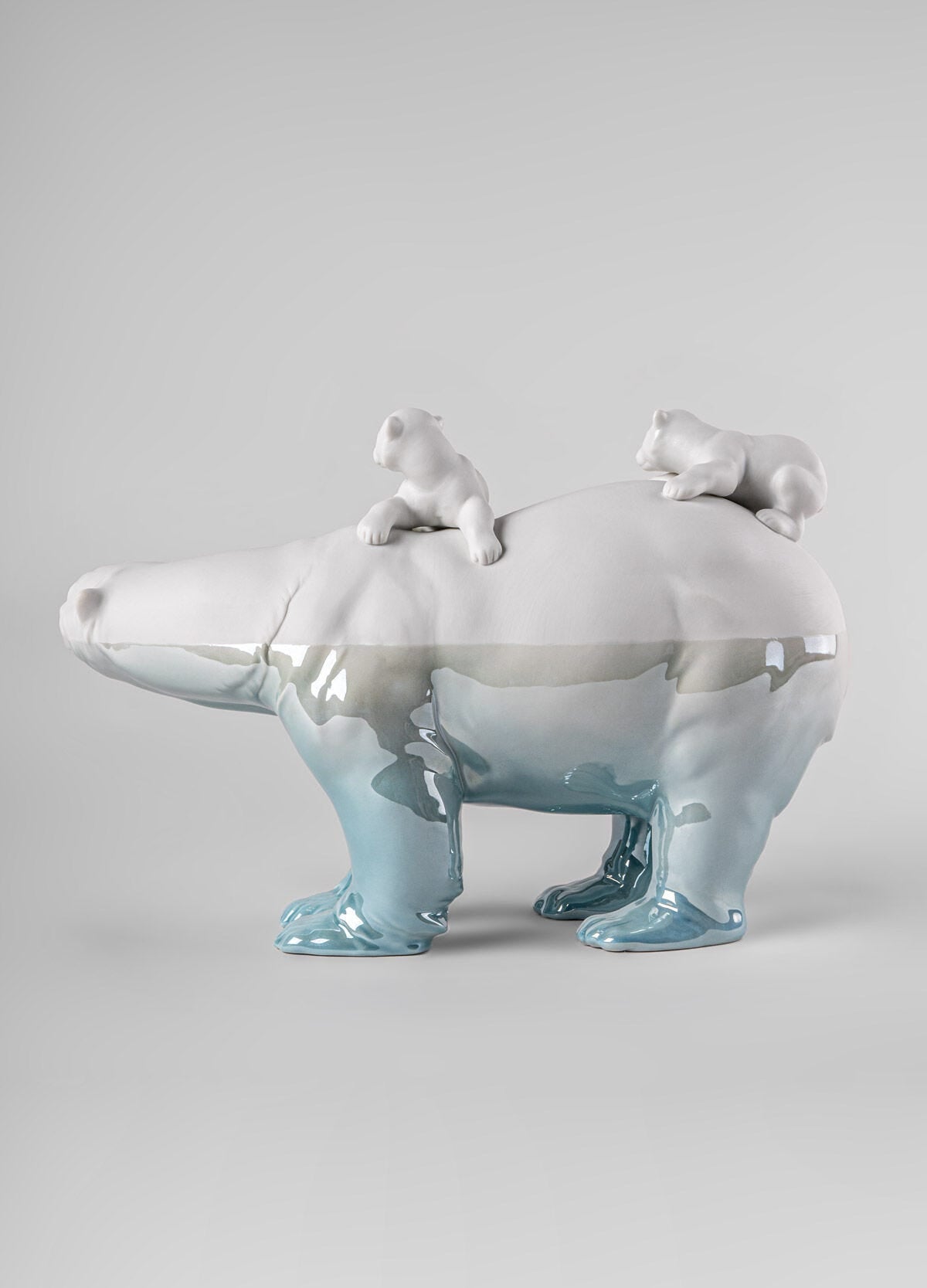Lladró Mummy Bear and Babies - Underwater Sculpture FormFluent