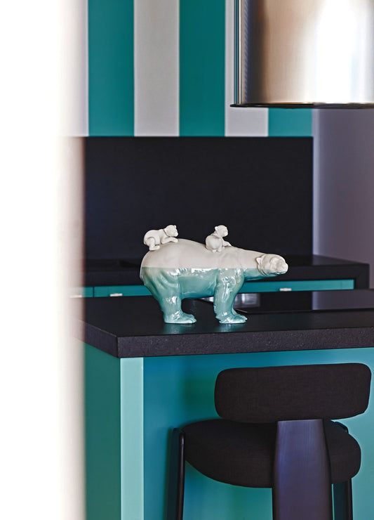 Lladró Mummy Bear and Babies - Underwater Sculpture by Lladró at FormFluent