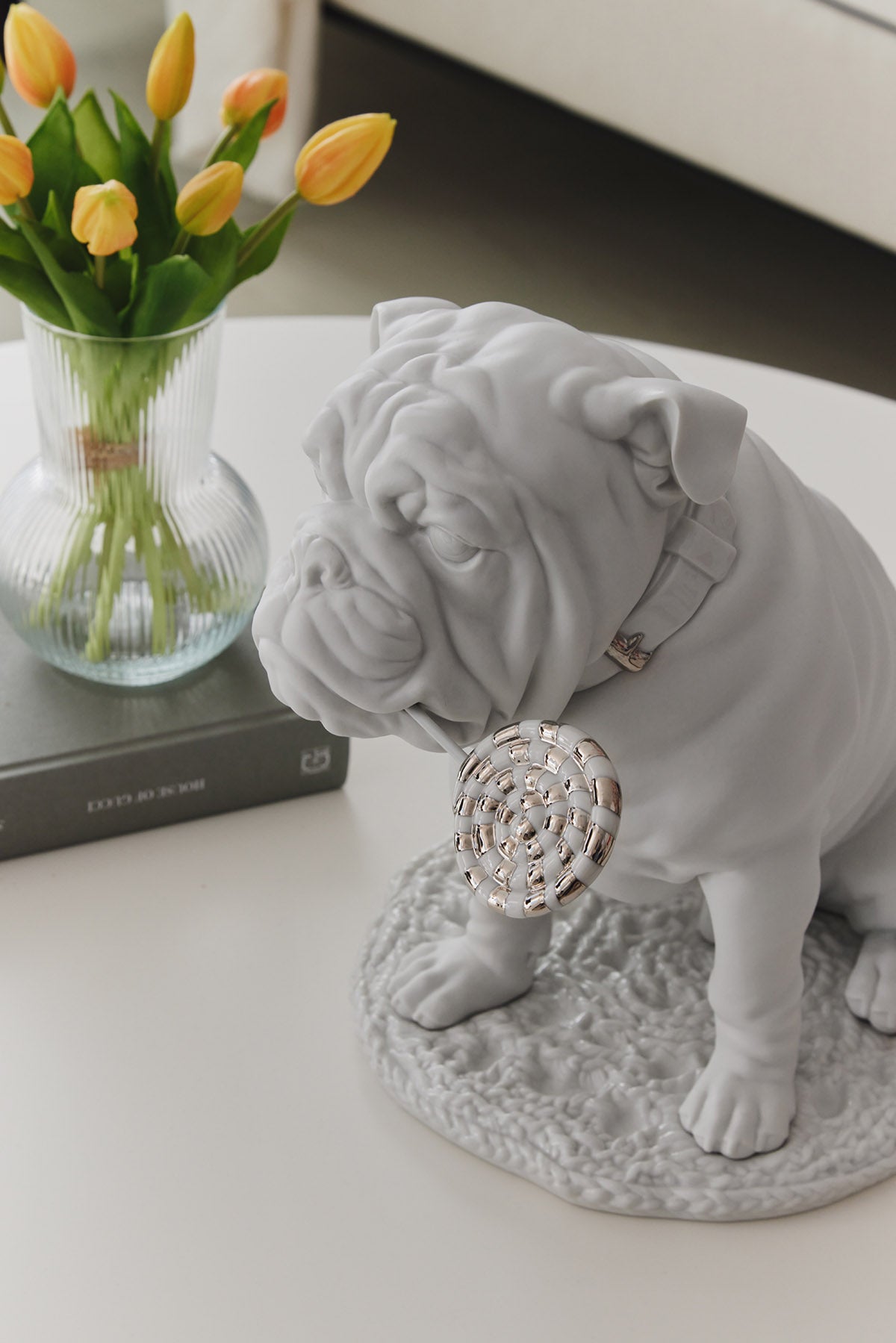 Lladró Bulldog With Lollipop Sculpture Re-Deco FormFluent