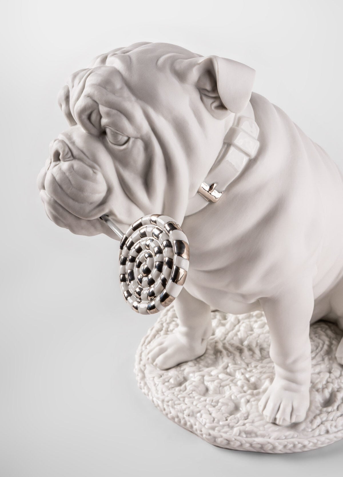Lladró Bulldog With Lollipop Sculpture Re-Deco FormFluent