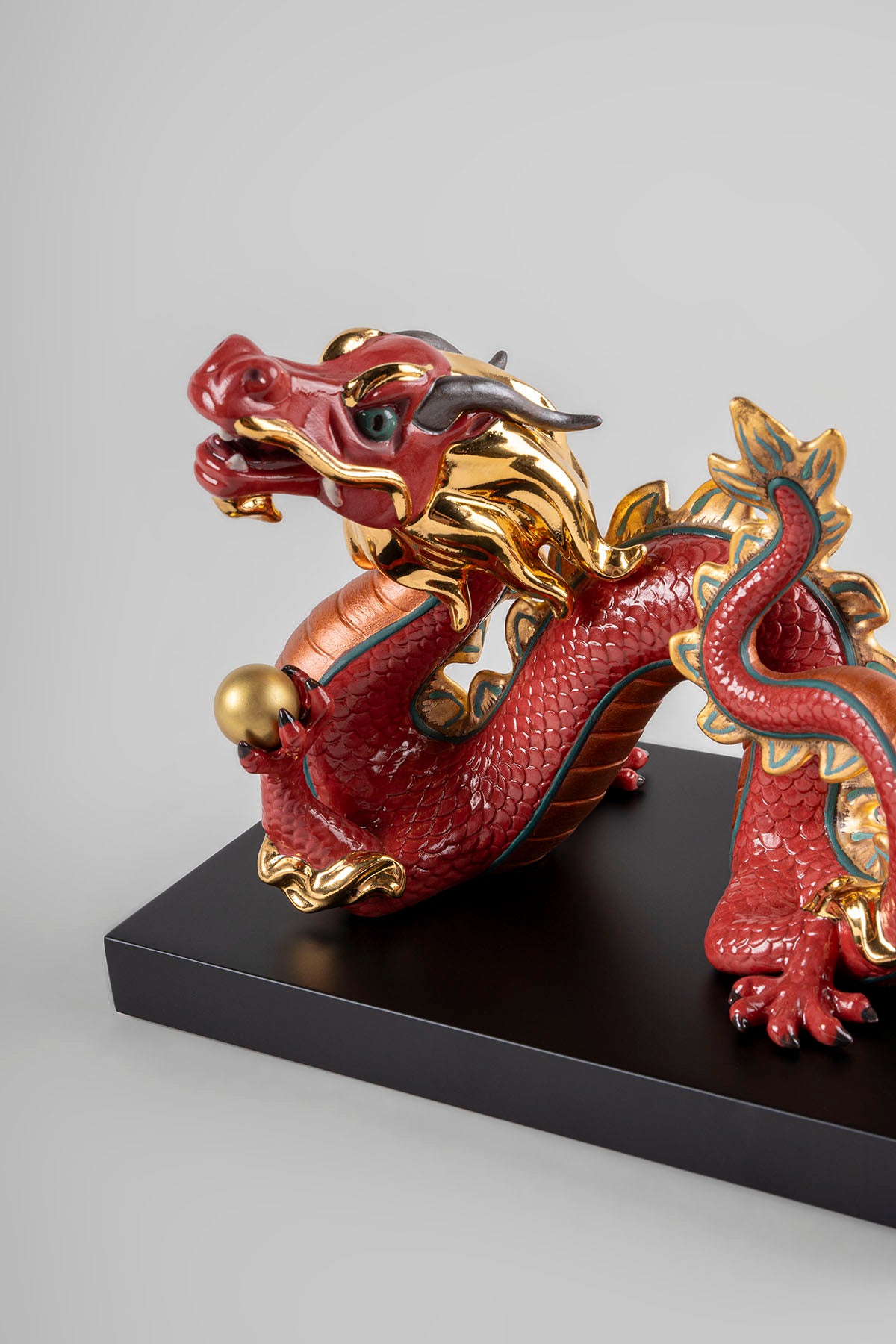 Lladró Dragon Sculpture Red Limited Edition FormFluent