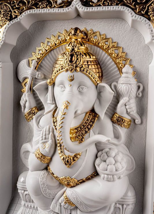 Lladró Lord Ganesha Wall Art Sculpture by Lladró at FormFluent