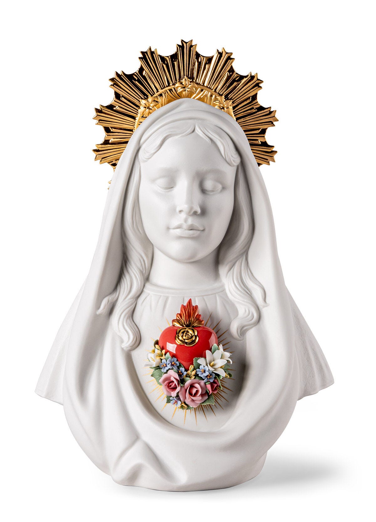 Lladró Immaculate Heart of Mary Virgin Mary Sculpture Sculpture FormFluent