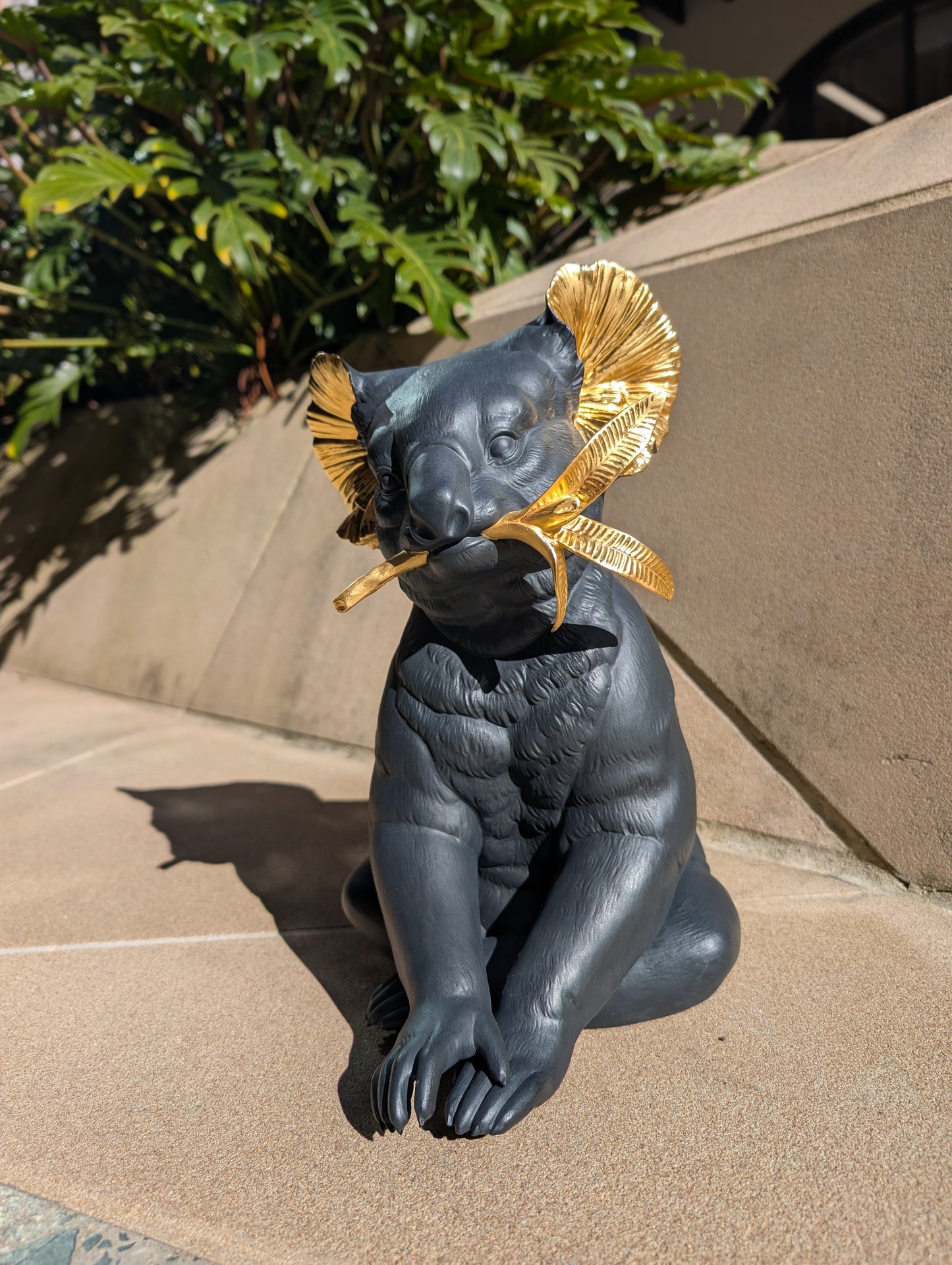 Lladró Koala Sculpture Black-Gold Limited Edition Sculpture - FormFluent Sydney Australia
