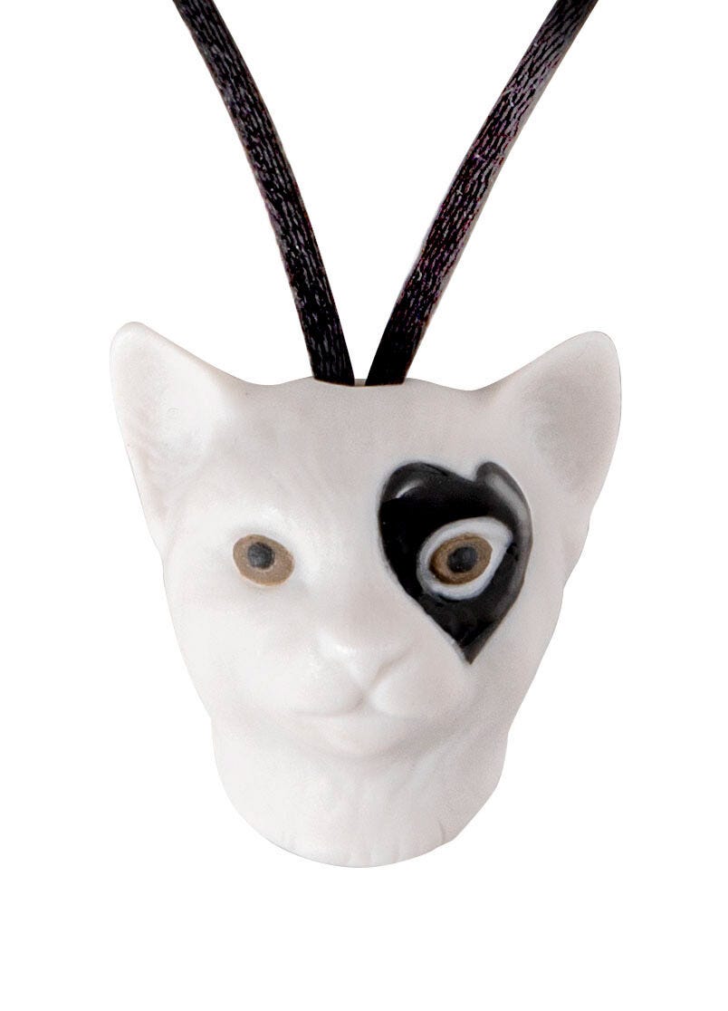Lladró Cat in Love Pendant by Lladró at FormFluent