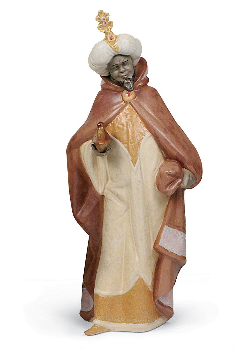 Balthasar Nativity Figurine Gres
