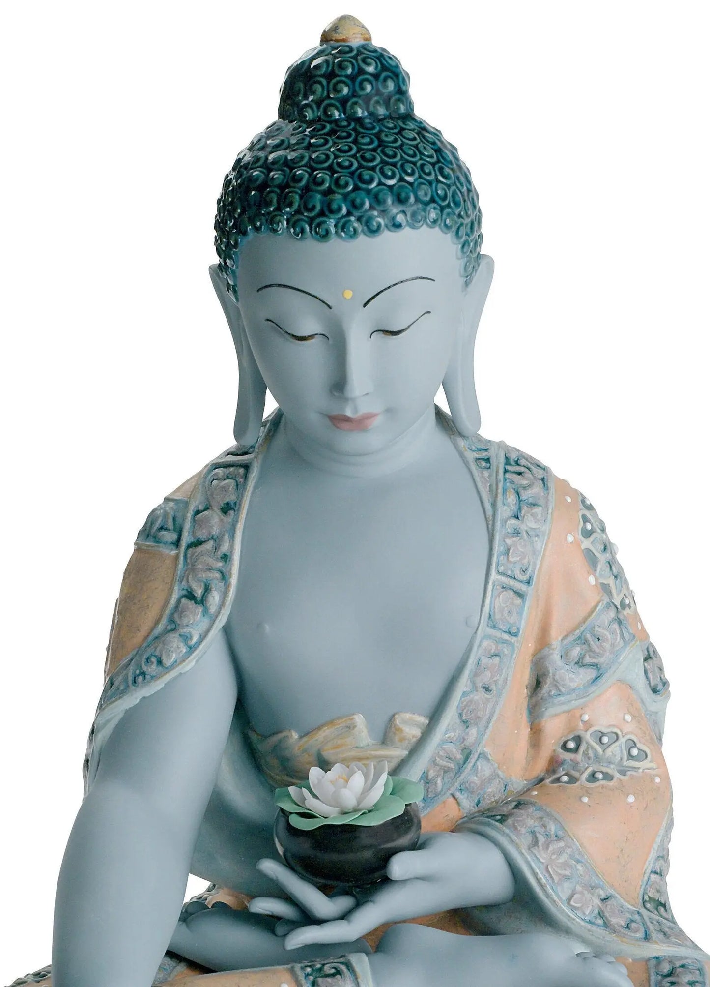 Lladró Medicine Buddha Bhaishajyaguru Figurine Sculpture by Lladró at FormFluent