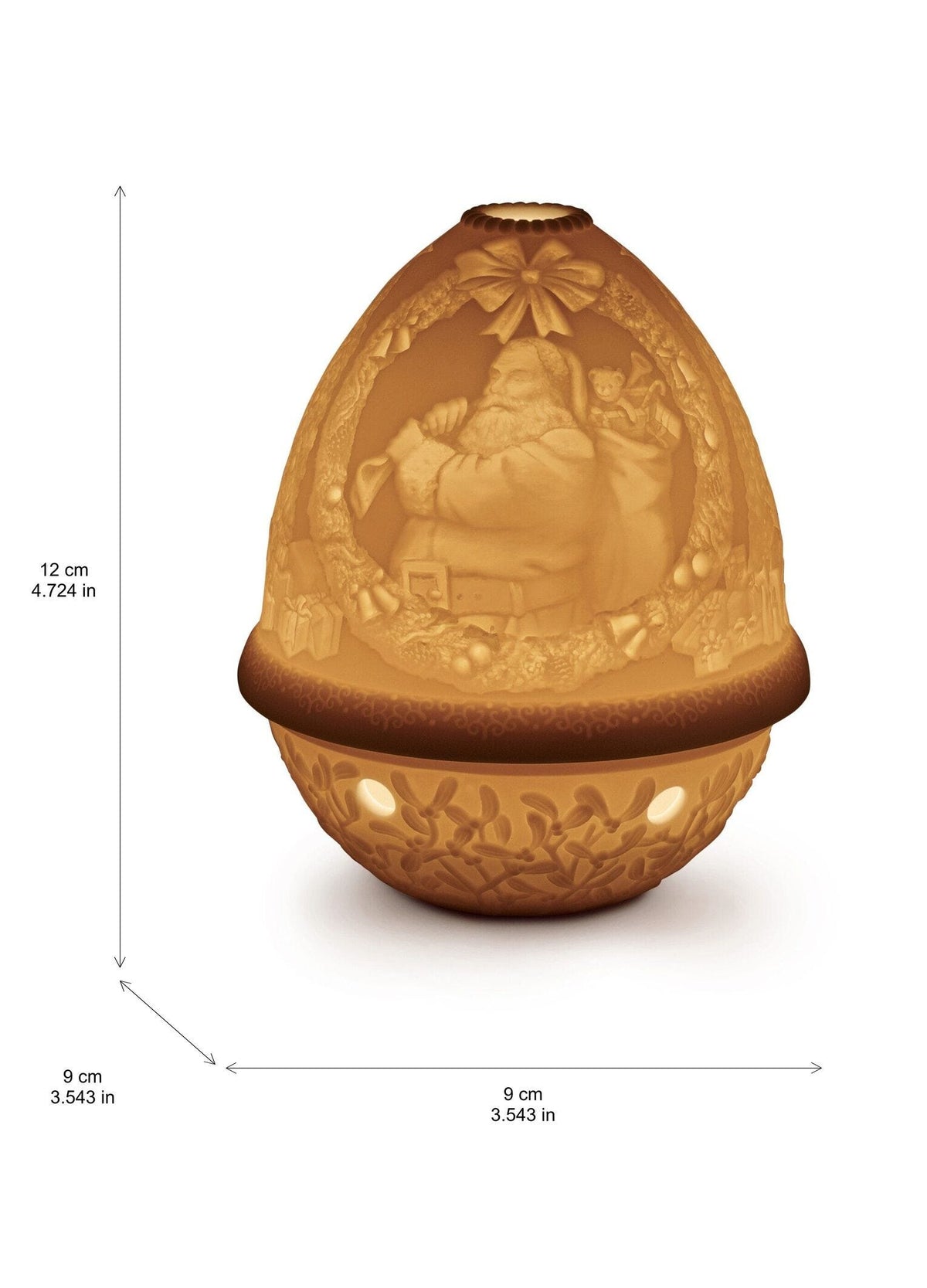 Lladró Santa Claus Lithophane