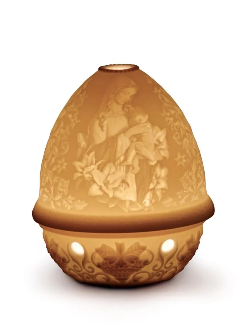 Lladró Madonna of the Flowers Virgin Mary Lithophane   FormFluent