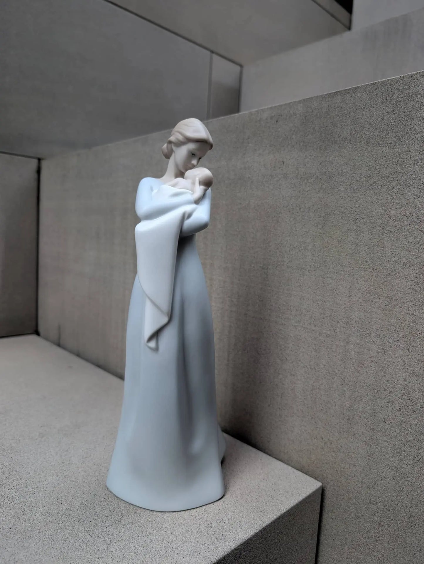 Lladró A Mother's Embrace Woman and Baby Figurine Sculpture by Lladró at FormFluent