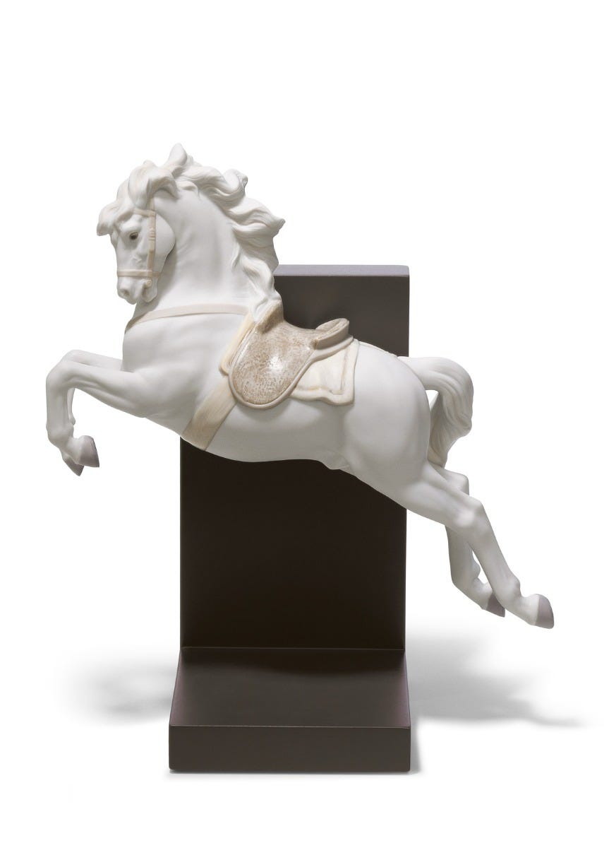 Horse on Courbette and Pirouette Bookends - FormFluent