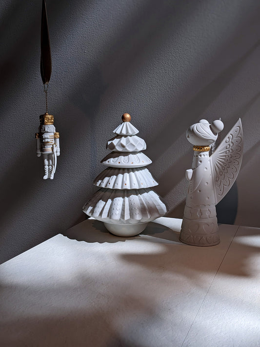 Lladró Christmas Tree Ornaments in Golden Lustre   FormFluent