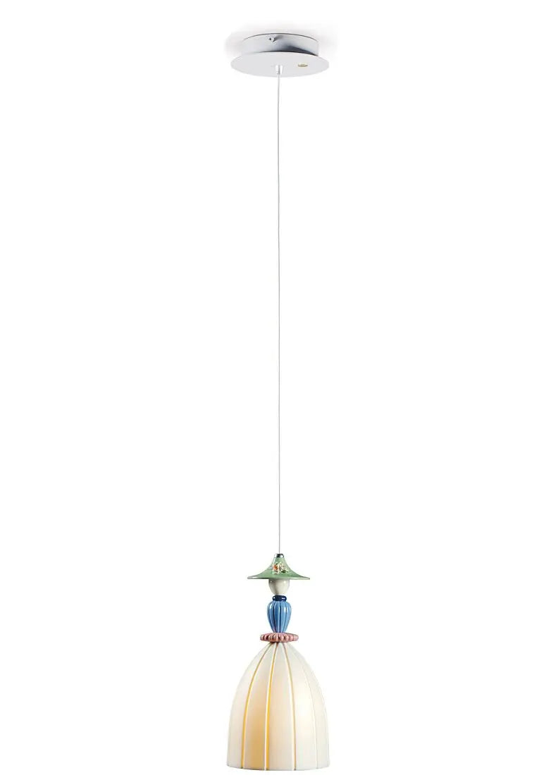Lladró Mademoiselle 6 Lights Gathering in The Lawn Ceiling Lamp Lighting by Lladró at FormFluent