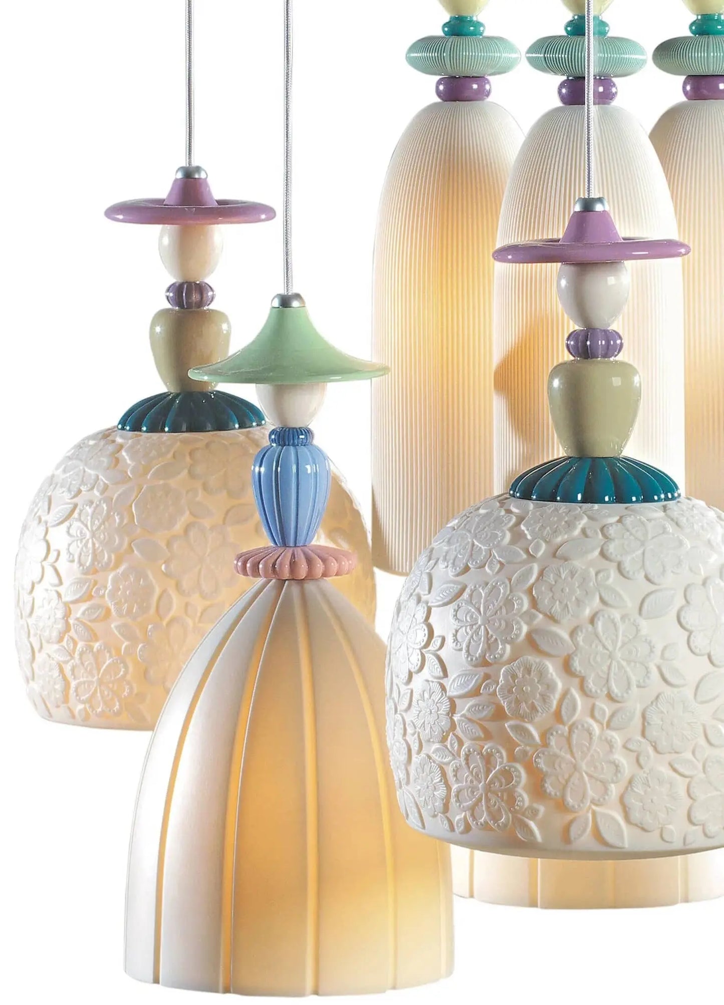 Lladró Mademoiselle Lighting Chandelier Collection Lighting by Lladró at FormFluent Sydney, Australia