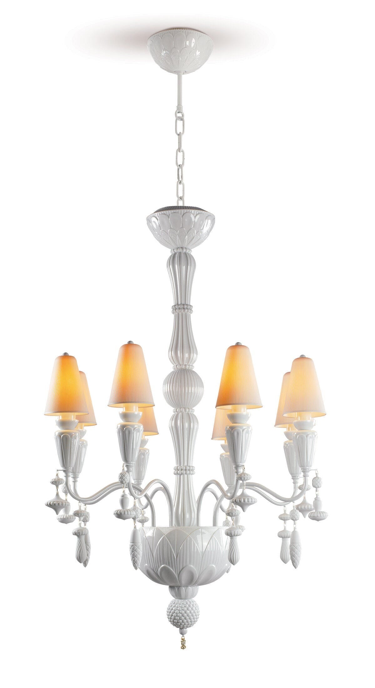 Buy Authentic Lladró Lladró Ivy and Seed 8 Lights Chandelier Lighting - FormFluent Sydney Australia