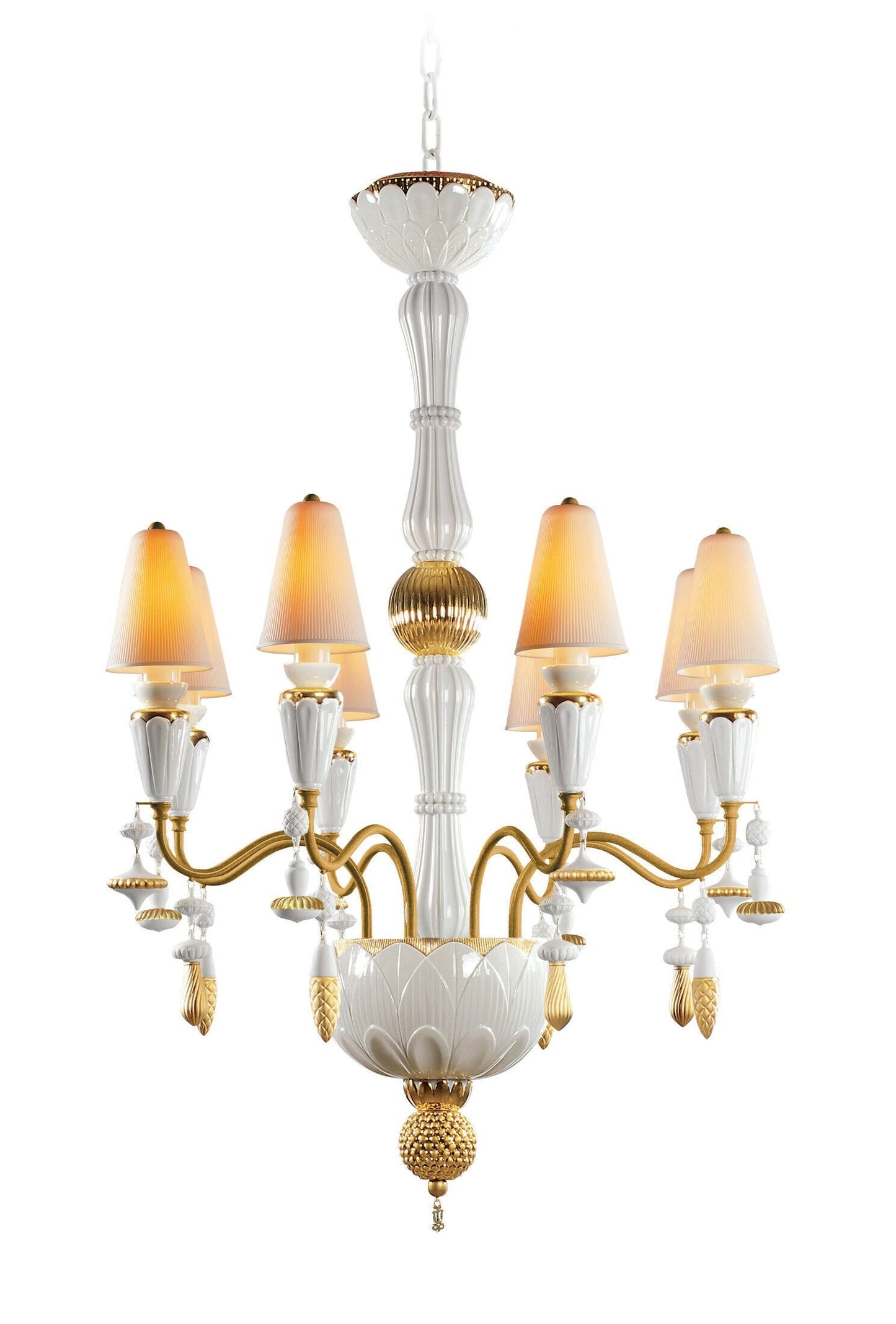 Buy Authentic Lladró Lladró Ivy and Seed 8 Lights Chandelier Lighting - FormFluent Sydney Australia