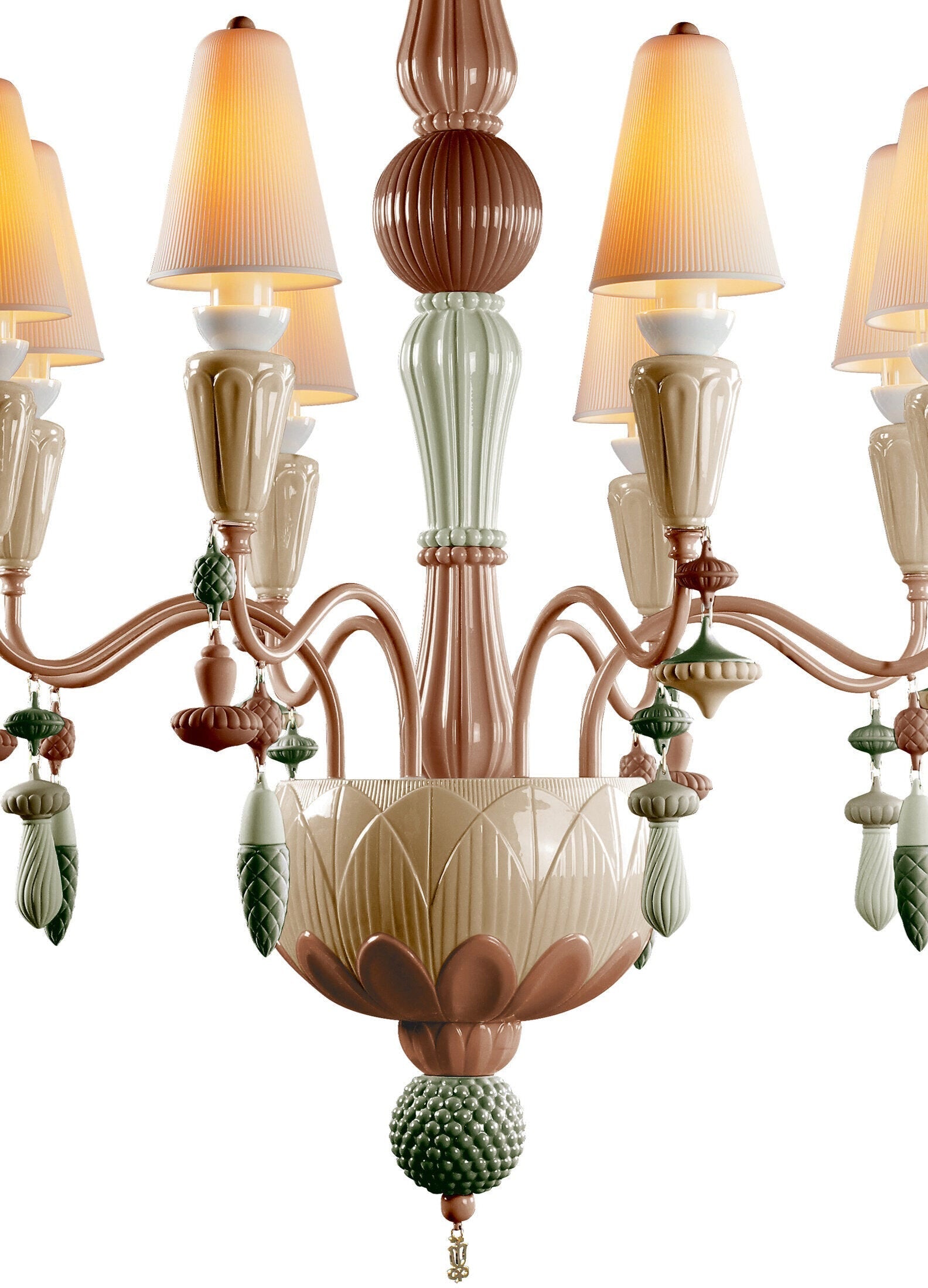 Buy Authentic Lladró Lladró Ivy and Seed 8 Lights Chandelier Lighting - FormFluent Sydney Australia