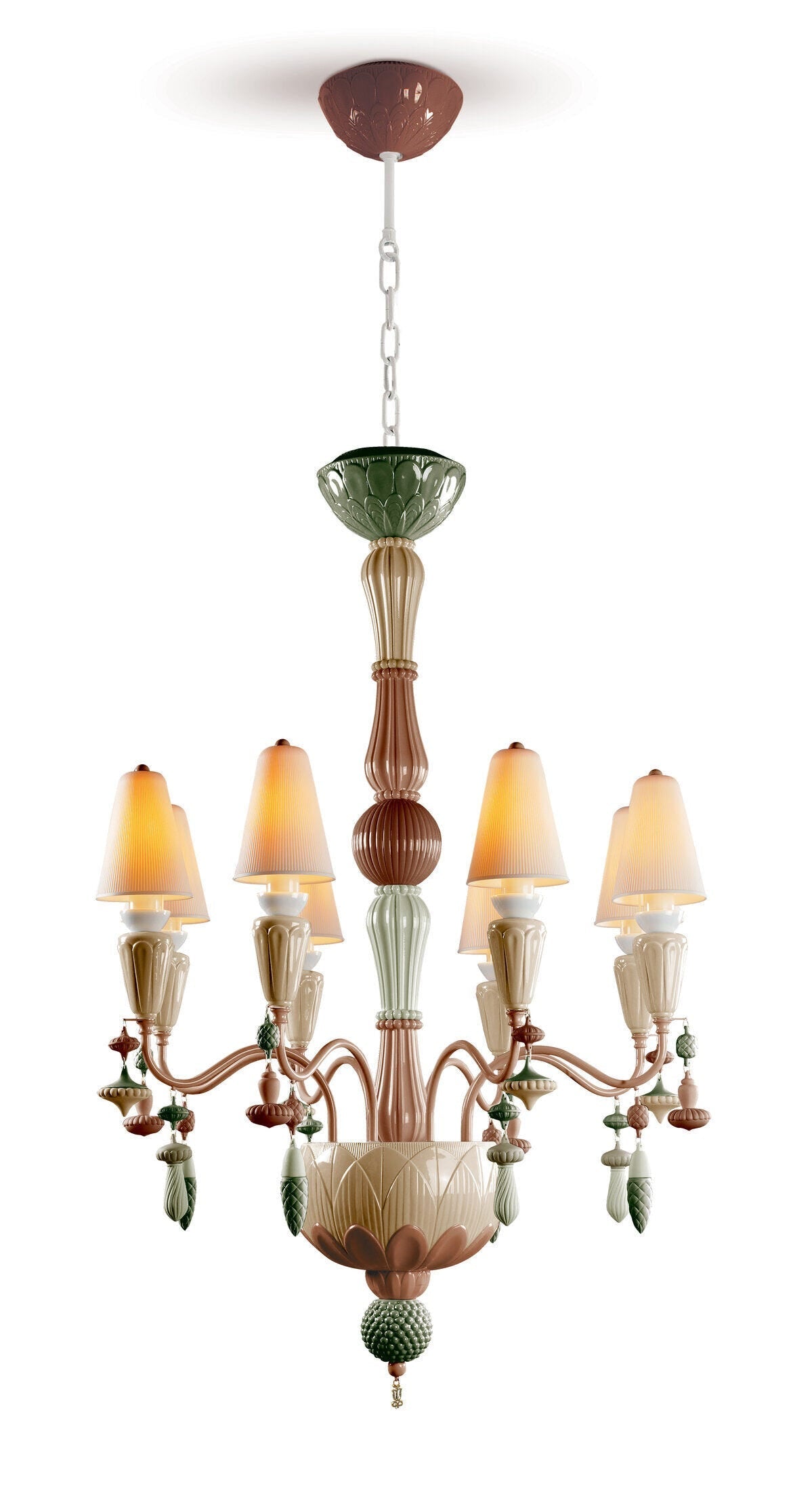Buy Authentic Lladró Lladró Ivy and Seed 8 Lights Chandelier Lighting - FormFluent Sydney Australia