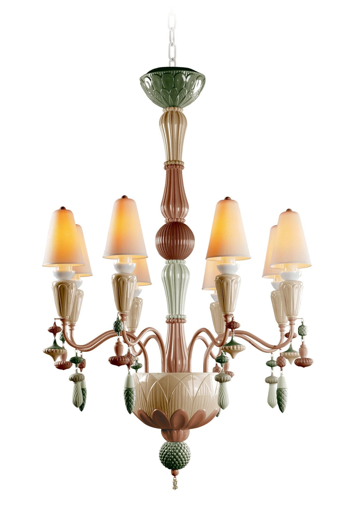 Buy Authentic Lladró Lladró Ivy and Seed 8 Lights Chandelier Lighting - FormFluent Sydney Australia