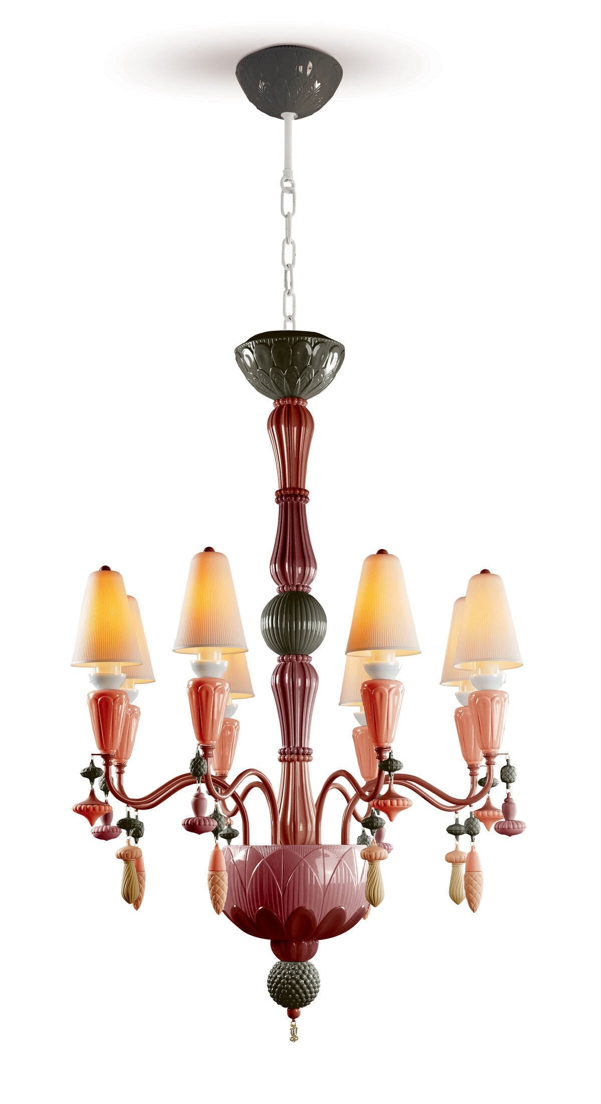 Buy Authentic Lladró Lladró Ivy and Seed 8 Lights Chandelier Lighting - FormFluent Sydney Australia