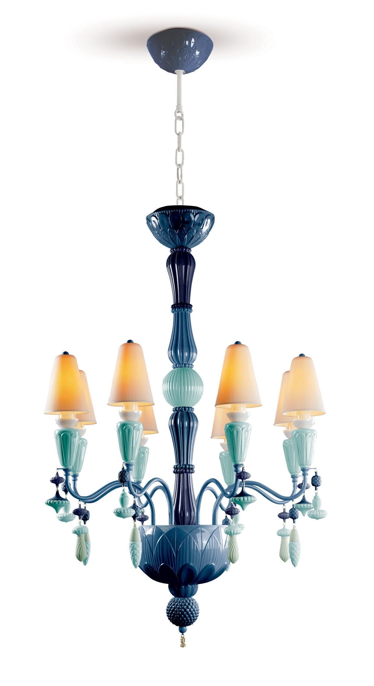Buy Authentic Lladró Lladró Ivy and Seed 8 Lights Chandelier Lighting - FormFluent Sydney Australia