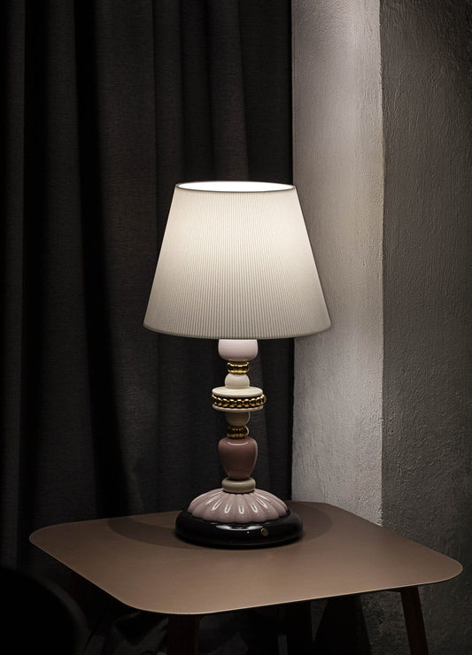 Lladró Firefly Table Lamp Pink and Golden Lustre   FormFluent