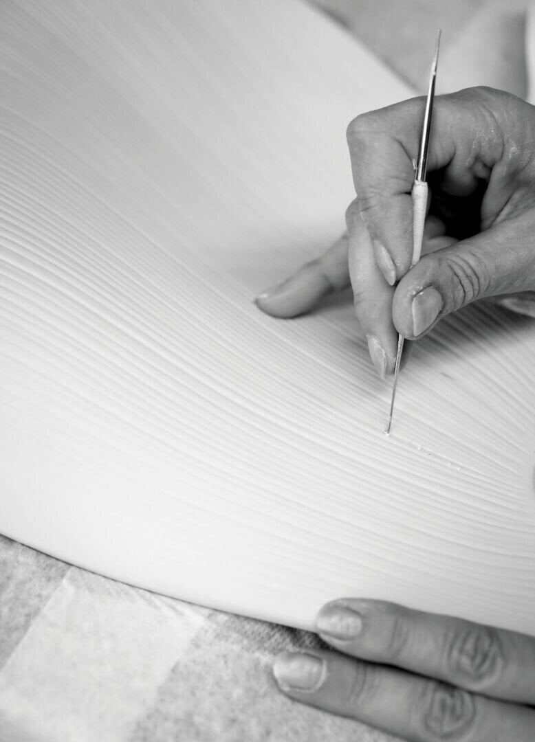 Lladró Nightbloom Hanging Lamp 60cm - White & Gold by Lladró at FormFluent