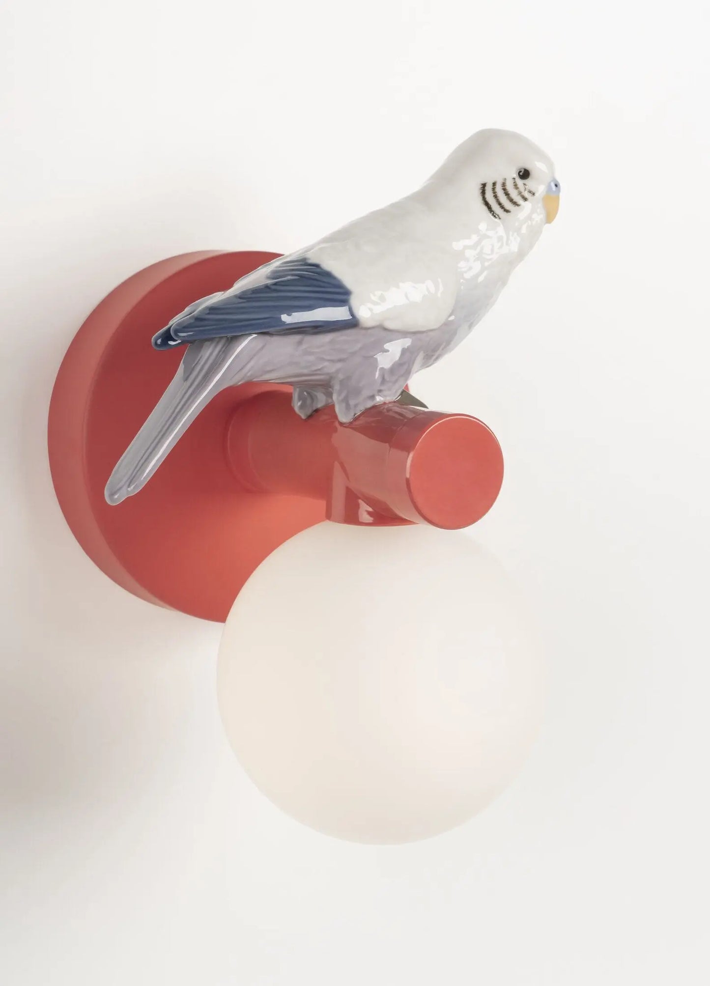 Lladró Parrot Party Wall Lamp - Coral Lighting by Lladró at FormFluent