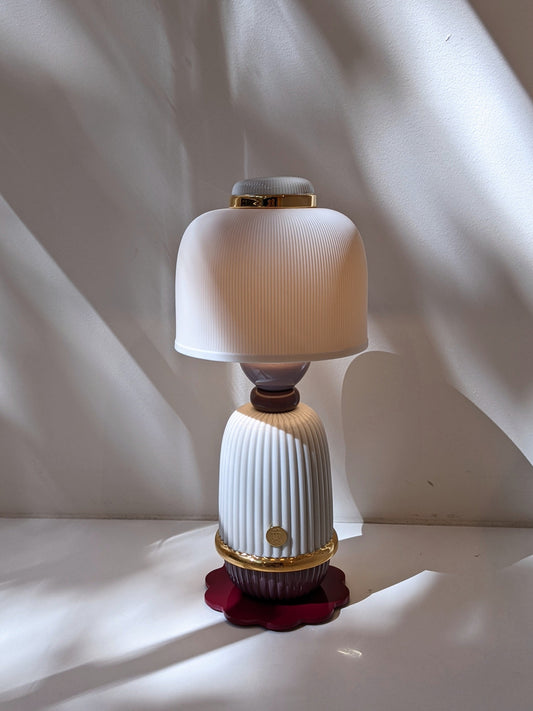 Lladró Kokeshi Doll Cordless Table Lamp Cream Lighting by Lladró at FormFluent