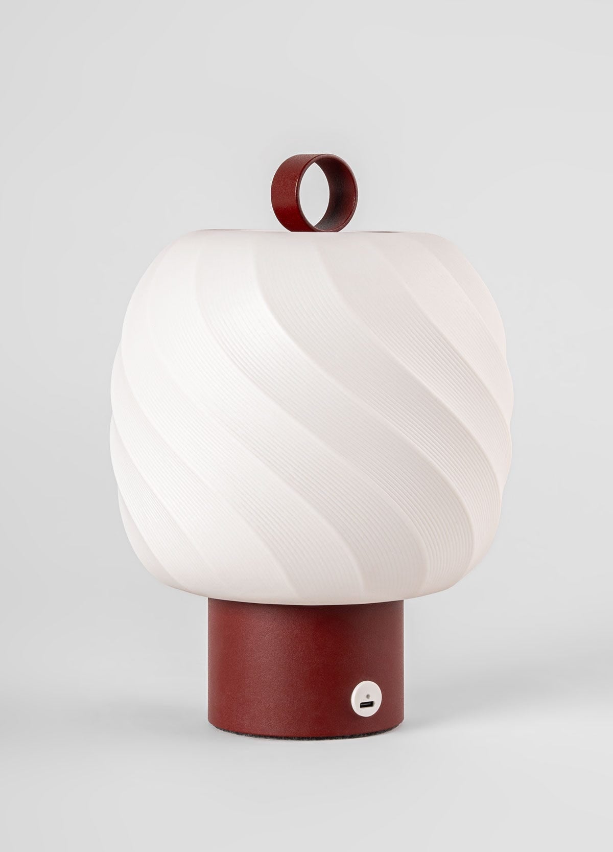 Lladró Ice Cream Cordless Table Lamp Burgundy Limited Edition Lighting by Lladró at FormFluent Sydney, Australia