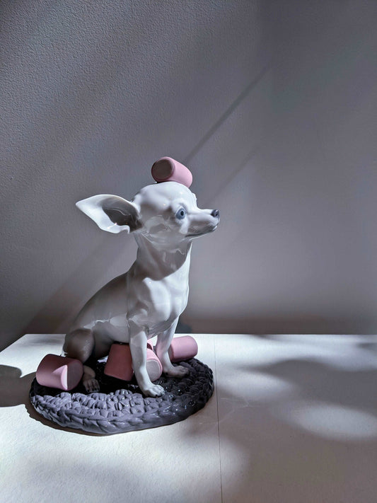 Buy Authentic Lladró Lladró Chihuahua with Marshmallows Dog Figurine  - FormFluent Sydney Australia