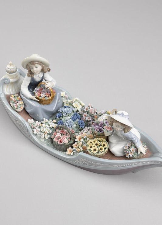 Lladró Flowers Forever Girls Sculpture by Lladró at FormFluent